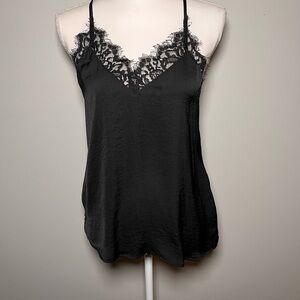 Evereve Elegant Black Lace Camisole